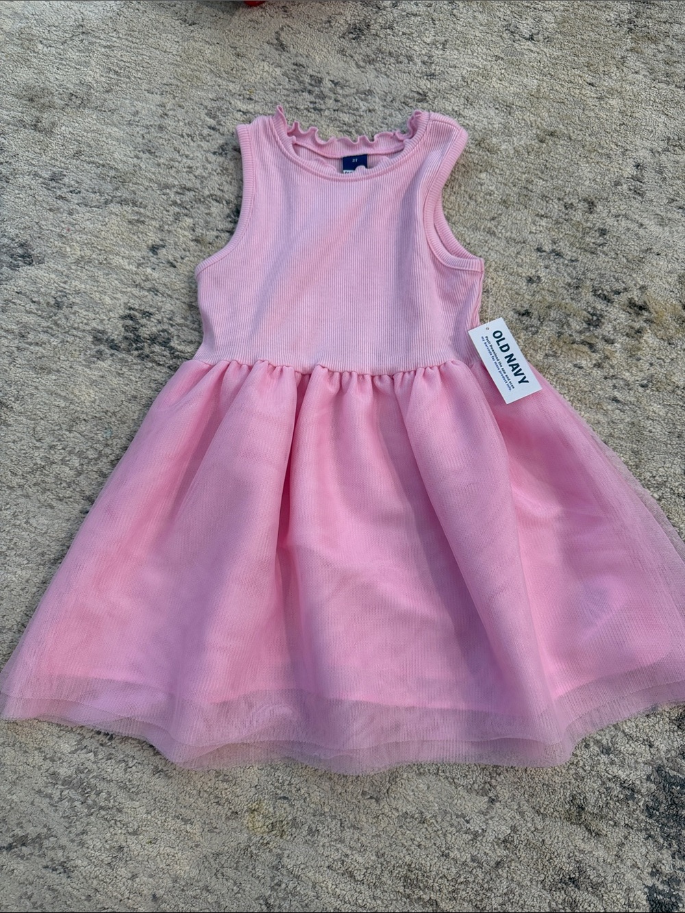 Old Navy Light Pink Tulle Tank Dress for Girls